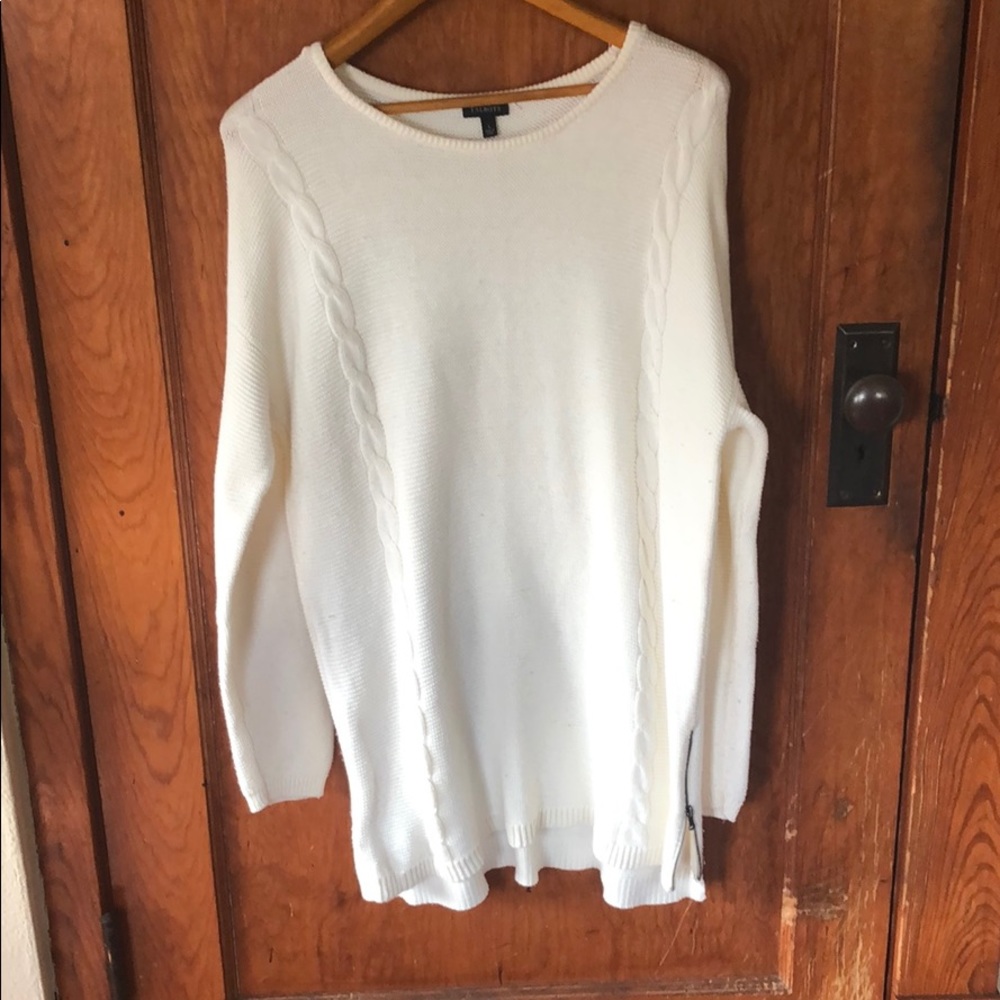 Talbots white sweater